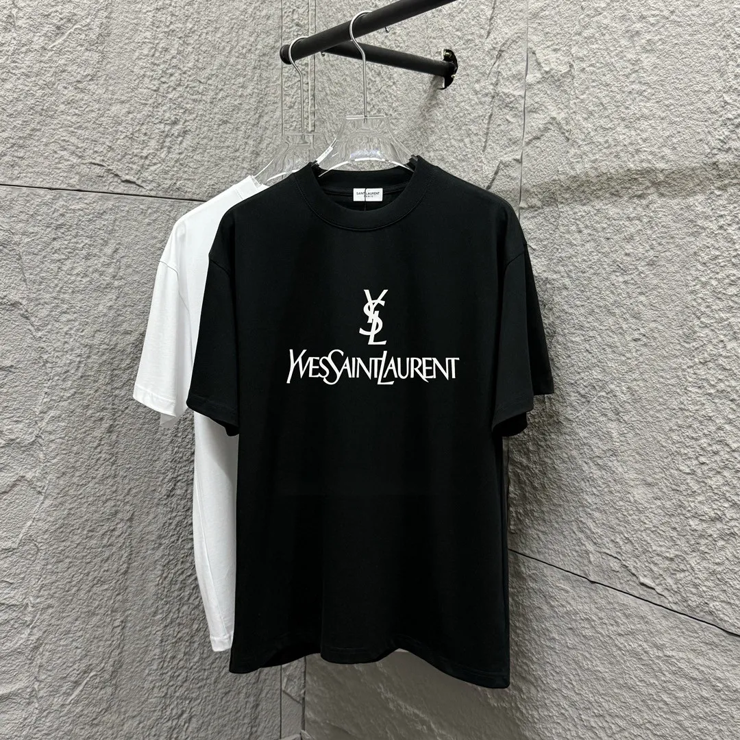ysl* * 2025 New Arrival Classic ， ， T Same Style Size： S （90-130 ） M （120-150 ） L （140-165 ） XL （160-180 ） XXL （180-210 ） ：Black White